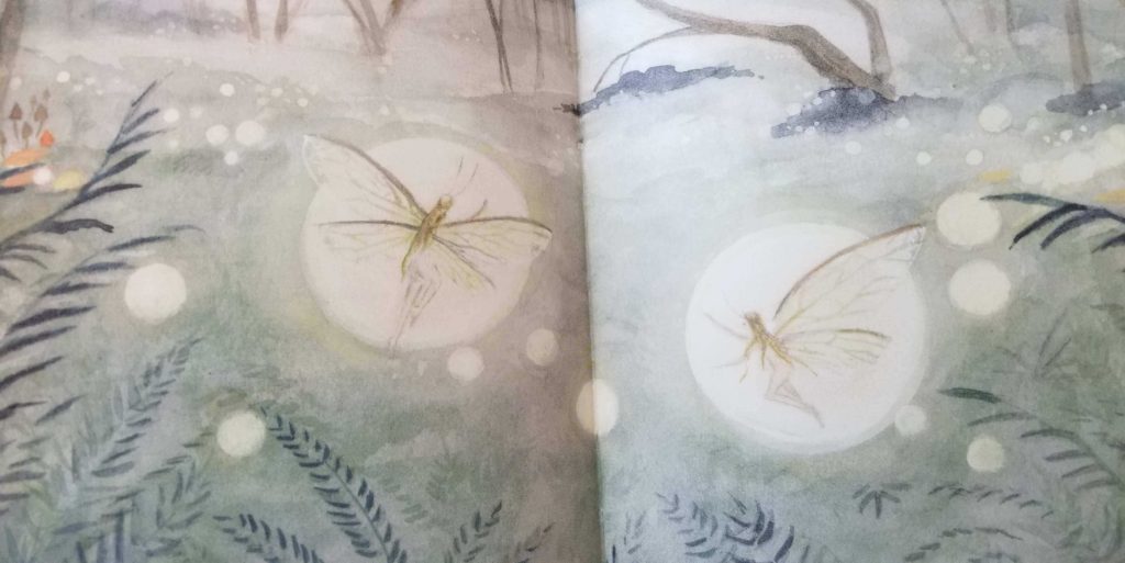 the inside of the book Snow & Rose