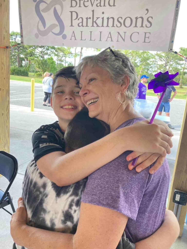 Diane Lewey, a Parkinson's patient, and her grandson, Jack Hustoles